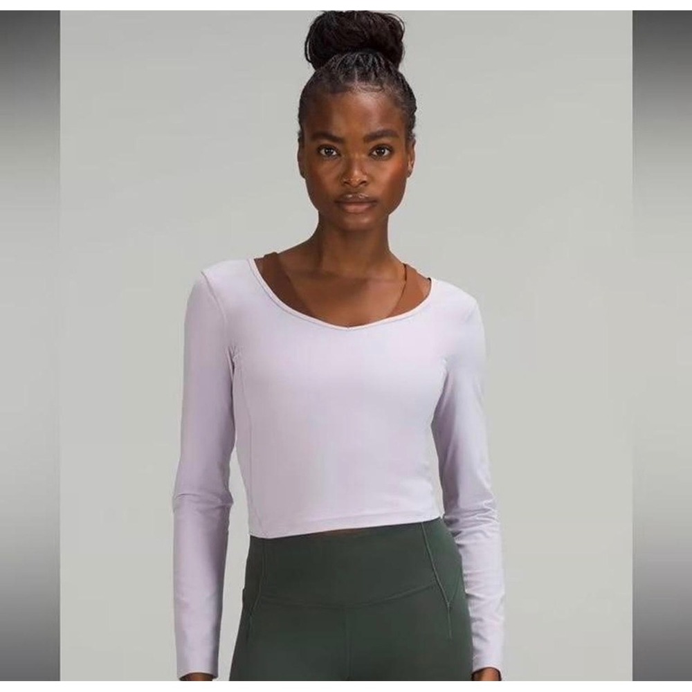 Lululemon Align Long Sleeve Shirt Faint Lavender Top Base Layer 2